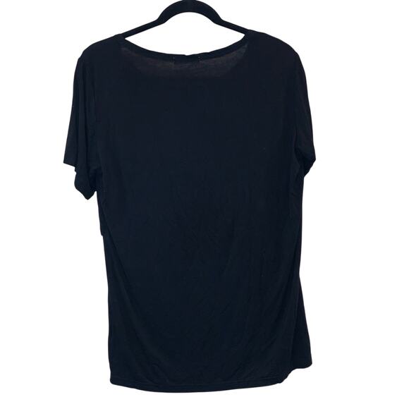 Smallshow Black Short Sleeve Nursing Tops Two - Picture 7 of 10